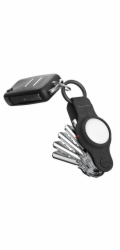 KeySmart AirTag Vegan Leather Case Air Black