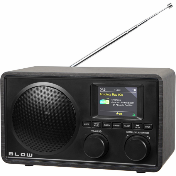 BLOW FM/DAB+ kuchyňské rádio RK5 Bluetooth černé