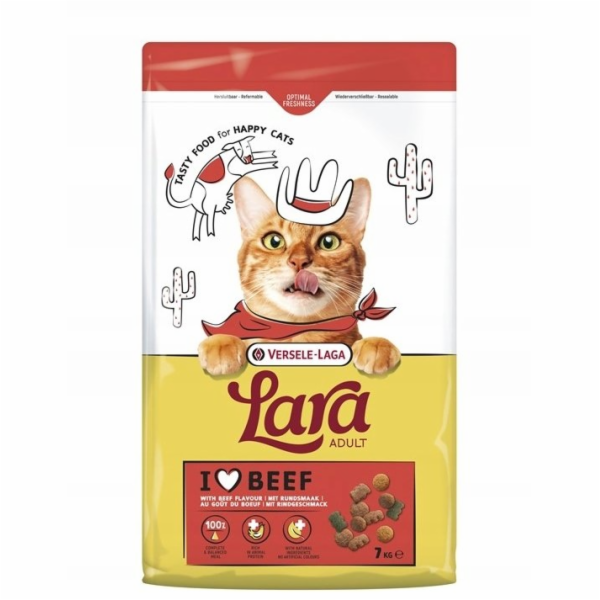 VERSELE-LAGA Lara Adult Beef - suché krmivo pro kočky - 7kg