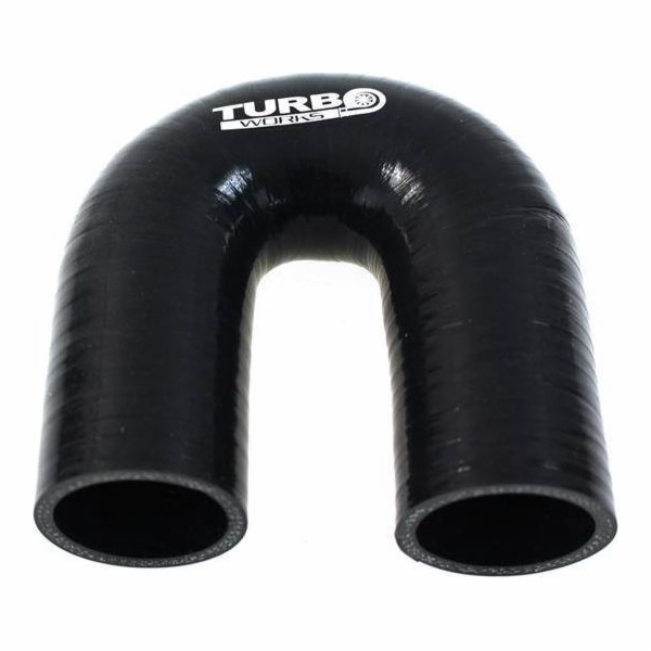 TurboWorks Koleno 180 stupňů TurboWorks černé 30 mm