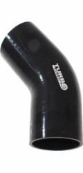 TurboWorks_B Koleno 45 stupňů TurboWorks černé 63 mm