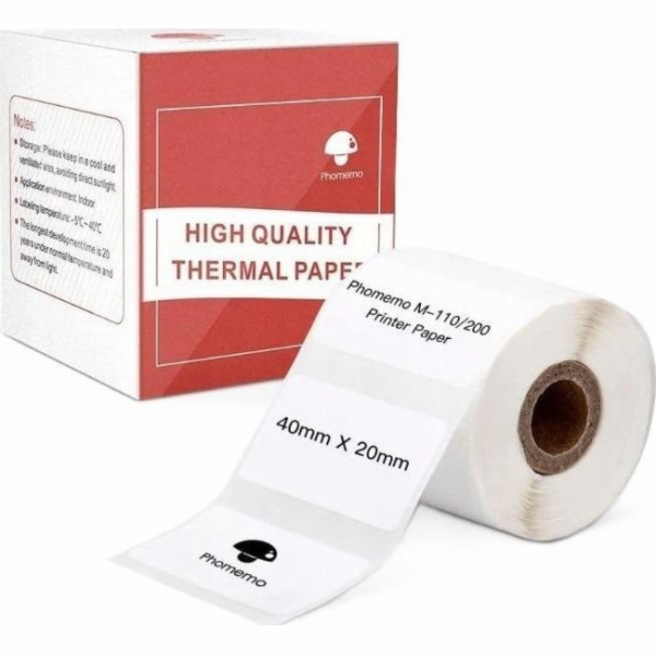 Phomemo&nbsp;Samolepicí&nbsp;papírové&nbsp;samolepky&nbsp;320x&nbsp;štítek&nbsp;40x20mm...