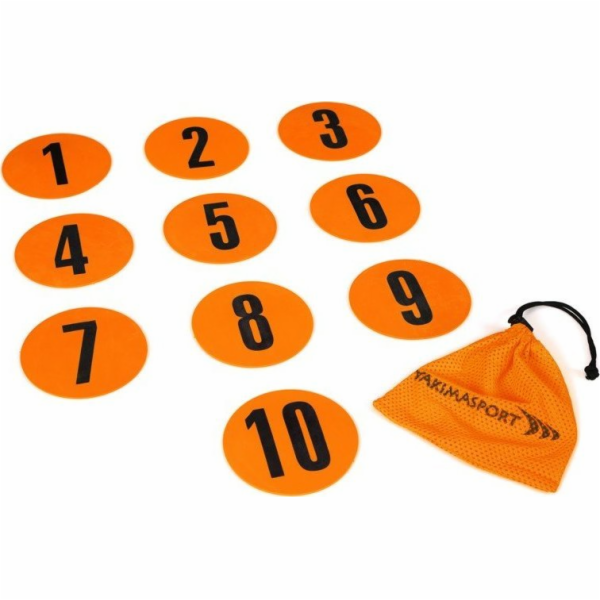 YakimaSport Značky plochého pole , číslované 1–10
