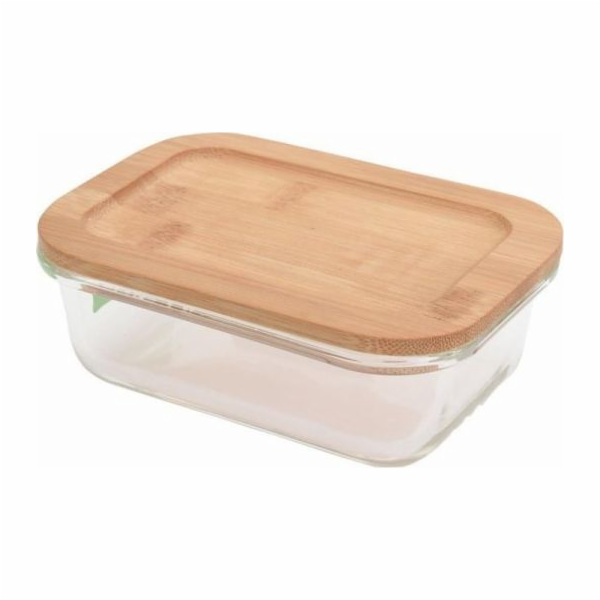 Excellent Houseware SKLENĚNÁ NÁDOBA NA POTRAVINY S BAMBUS...