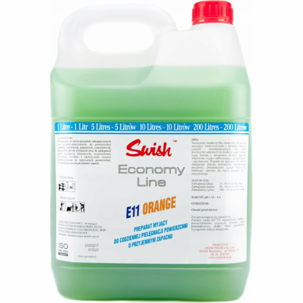 Swish&nbsp;E11&nbsp;5L&nbsp;-&nbsp;E11&nbsp;ORANGE&nbsp;5L&nbsp;přípravek&nbsp;pro&nbsp;každodenní&nbsp;péč...