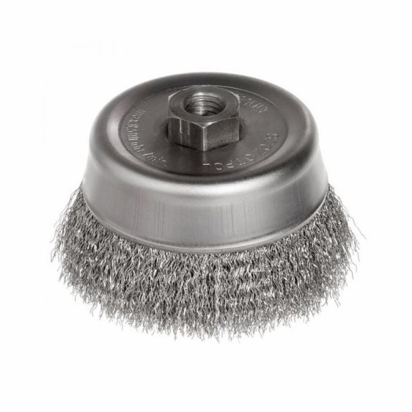 Szczotpol Cup kartáč, vlnitý drát, 120mm, závit M14