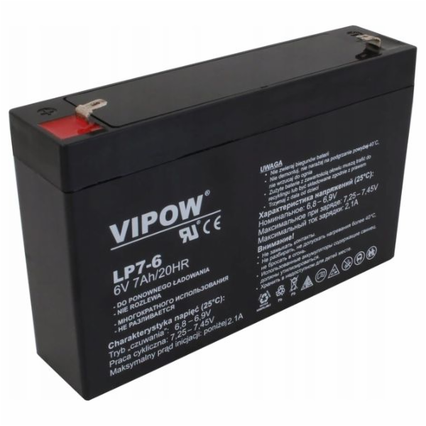 Vipow Gelová baterie 6V 7Ah do autíčka