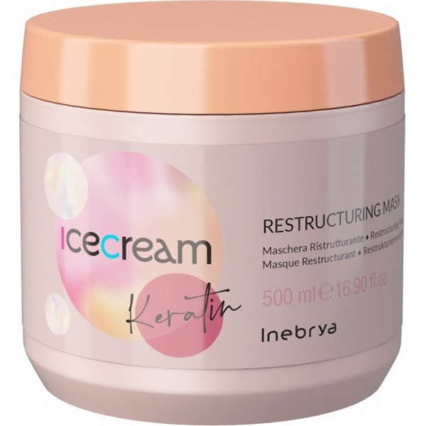 Inebrya Ice Cream Keratin vlasová restrukturalizační mask...