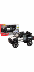 LeanToys Raptor policejní terénní vozidlo černé otevírací dveře zvuková světla