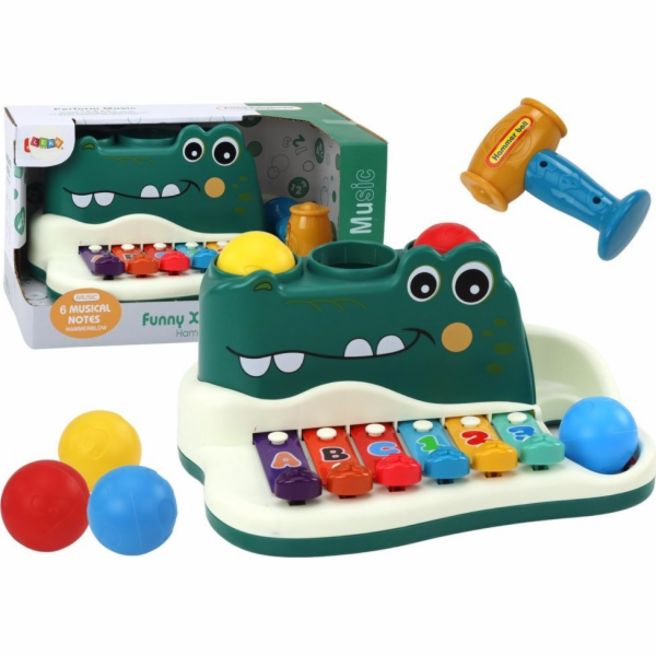 LeanToys Činely , klavír, krokodýlí varhany, interaktivní...