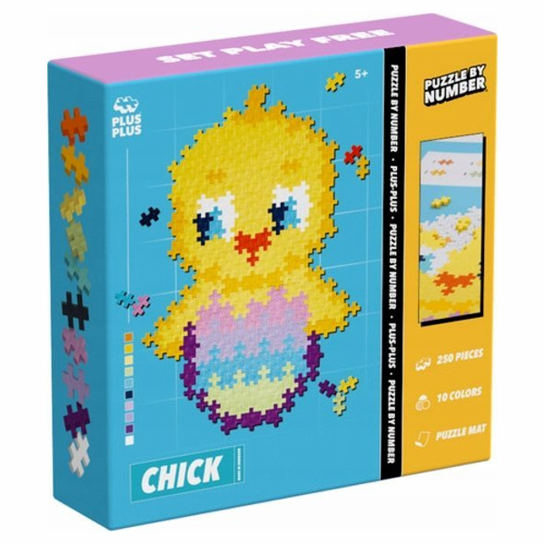 Plus Plus Plus-Plus Puzzle podle čísel - Kuře 250 dílků