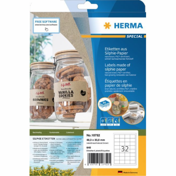 Herma Etikety Silphie A4 20 listů 48,3x33,8