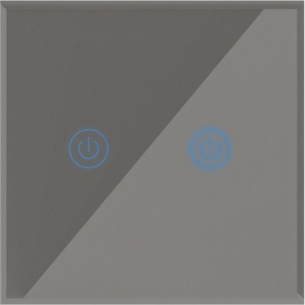Art CHYTRÝ WIFI VYPÍNAČ SVĚTLA dvojitý šedý ART oem