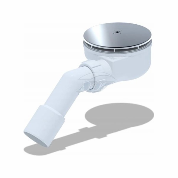 Tycner Sifon Sifon pro sprchovou vaničku O90 mm, nízký, č...