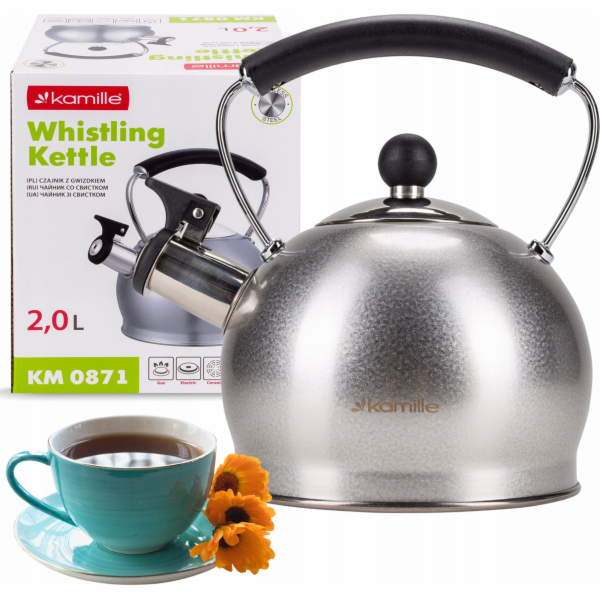 Kamille NEELEKTRICKÁ KONVICE 0873 ŠEDÁ 2 L