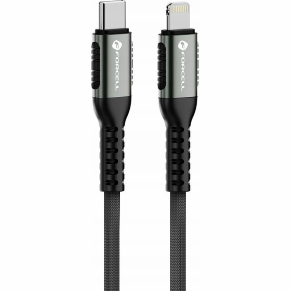 ForCell Kabel USB-C - Lightning 1,2 m černý