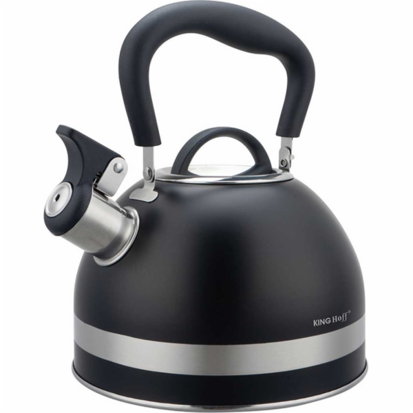KingHoff Konvice Whistling Kettle černá 1,8 l (KH-1858)