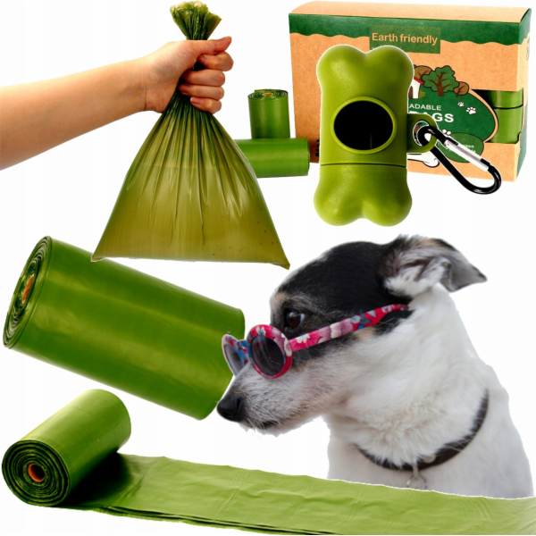 NoName&nbsp;Sáčky&nbsp;na&nbsp;psí&nbsp;exkrementy&nbsp;300&nbsp;kusů&nbsp;20&nbsp;rolí&nbsp;zelené&nbsp;+&nbsp;...