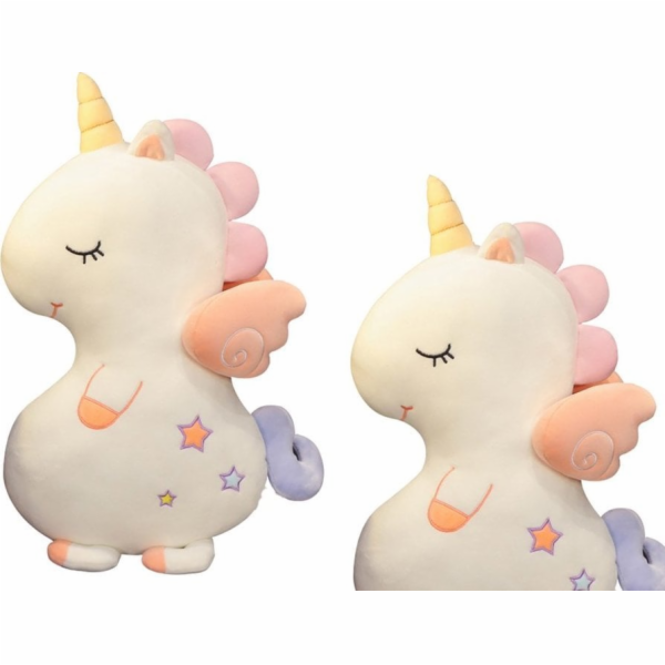 LeanToys Plyšová hračka Roztomilý bílý jednorožec 50 cm L...