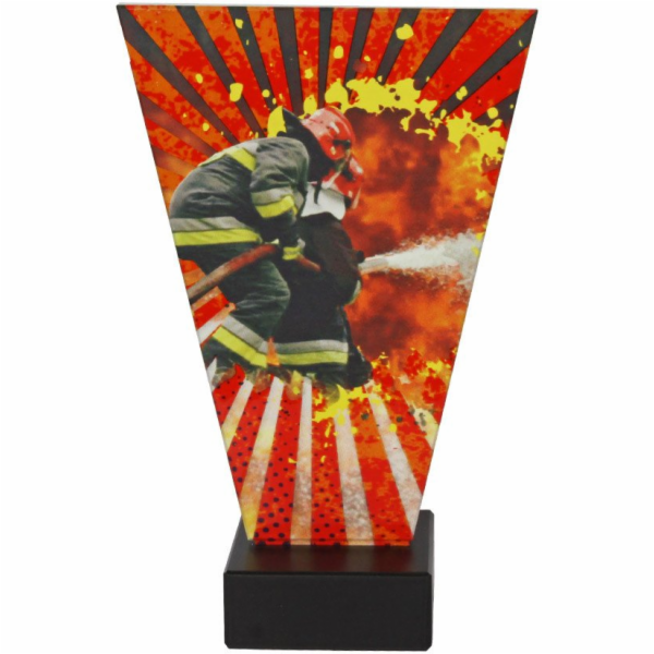 Tryumf Skleněná trofej pro hasiče