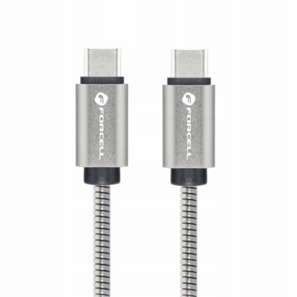 ForCell Kabel USB-C - USB-C 2 m stříbrný
