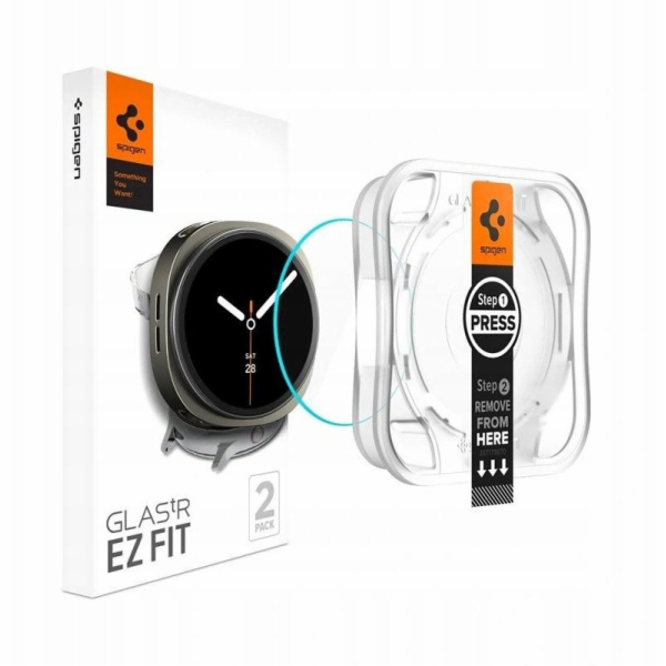 Spigen GLASS TVRZENÉ SKLO „EZ-FIT“ 2 KS PRO HODINKY GALAX...