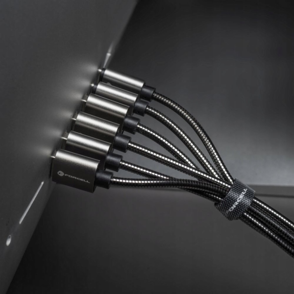 ForCell Kabel USB-A - USB-C 2 m, stříbrný