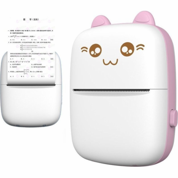 Hurtel Termotiskárna štítků Mini Cat s Bluetooth a Fun Pr...