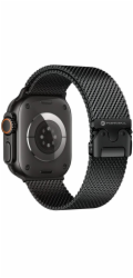 ForCell Řemínek pro Apple Watch F-Design FA11, ocelová spona, 38 / 40 / 41 mm, černá