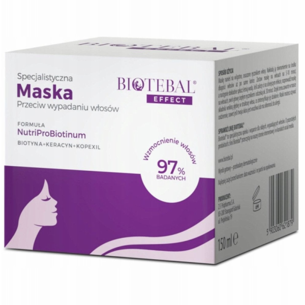 Biotebal Effect speciální maska proti vypadávání vlasů 150ml