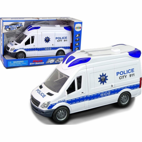 LeanToys Interaktivní policejní auto se světelným zvukem ...