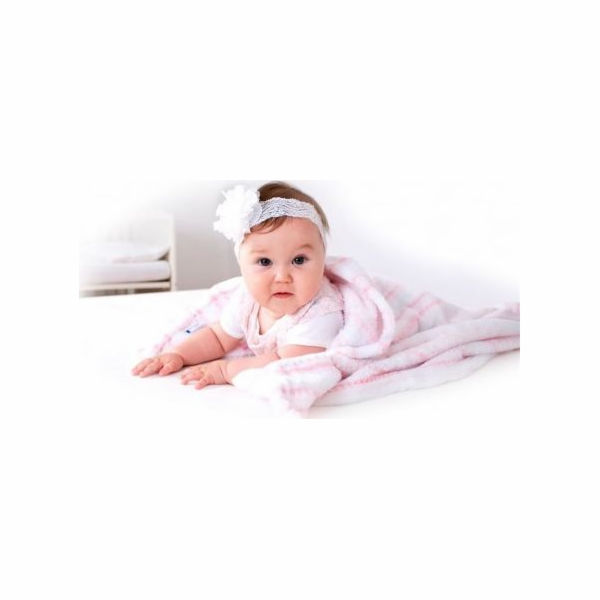 BabyMatex&nbsp;Deka&nbsp;75x100&nbsp;s&nbsp;výšivkou&nbsp;Ricco&nbsp;pro&nbsp;holčičku