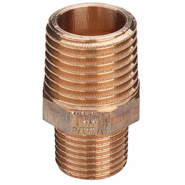 Viega 3245 - Redukční zátka Niple 3245 1,1/2 x 1 Bronz