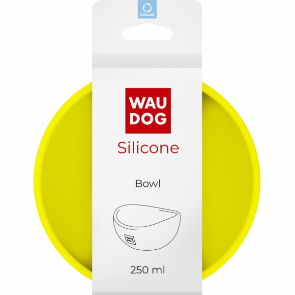 Collar Obojek WAU DOG SILICON BOWL 250ml ŽLUTÝ