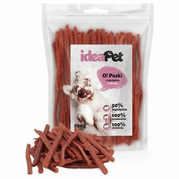 IdeaPet IDEAPET 500g JEHNĚČÍ STRIPS