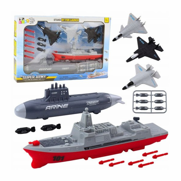 Jokomisiada Vojenská sada lodí, ponorek, stíhaček, raket