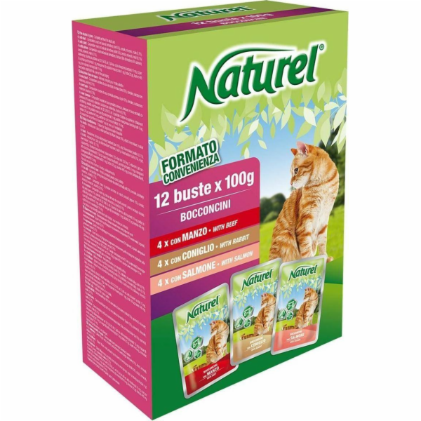 Life Pet Care LIFE CAT NATUREL BOX 12x100g HOVĚZÍ + KRÁLÍ...