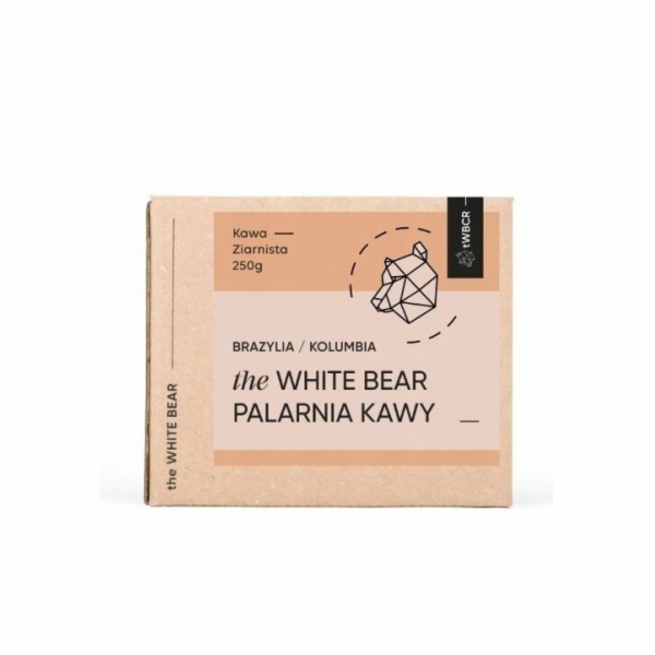 The&nbsp;White&nbsp;Bear&nbsp;Kávová&nbsp;zrna&nbsp;Brazílie/Kolumbie&nbsp;250g