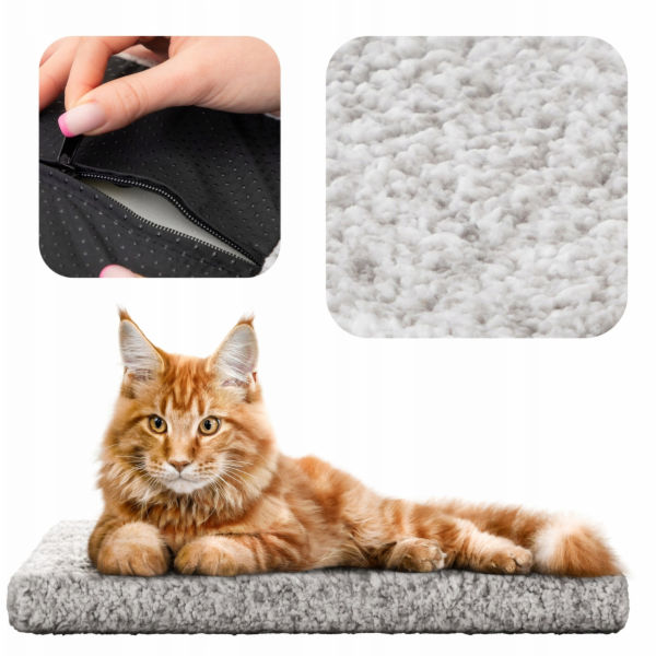 Hobbydog MATRACE R4 OKENNÍ PARAPET ŠEDÁ KOŽEŠINA