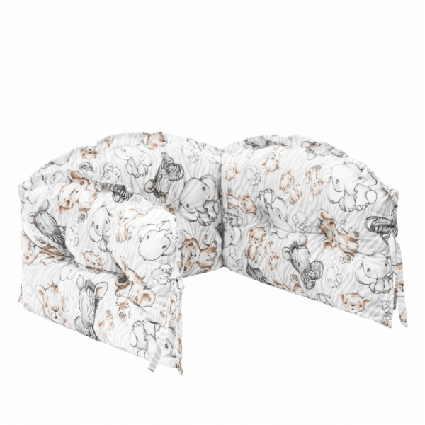 Aptel Hobby Kids Chránič postýlky Zebra a lev 160x30 cm