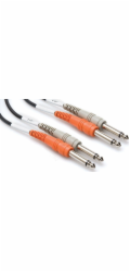 Hosa Kabel Jack 6,3 mm x2 - Jack 6,3 mm x2 2m černý (CPP-202)