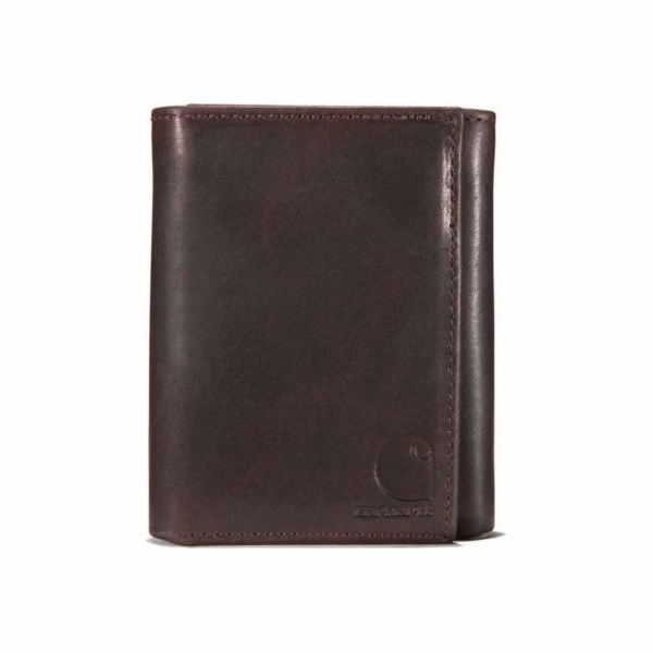 Carhartt Peněženka Oil Tan Trifold tmavě hnědá
