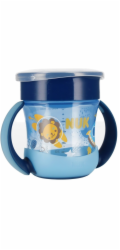 NUK&nbsp;Magický&nbsp;hrnek&nbsp;s&nbsp;uchy&nbsp;160&nbsp;ml&nbsp;6m+&nbsp;modře&nbsp;svítí&nbsp;ve&nbsp;tmě
