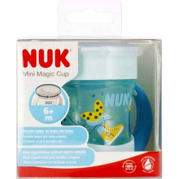 NUK NUK HRNEK 160ML MINI MAGIC 6M MODRÁ 10751278 1/4