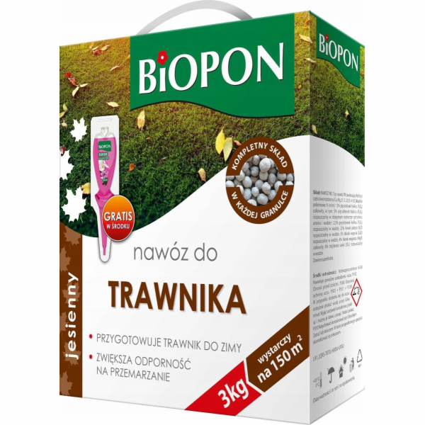 BIOPON Podzimní hnojivo na trávník 3kg