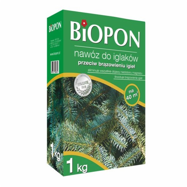 BIOPON Granulované hnojivo pro jehličnany proti hnědnutí ...