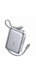 AWEI&nbsp;Powerbanka&nbsp;C03&nbsp;20000mAh&nbsp;45W&nbsp;USB-A/USB-C&nbsp;+&nbsp;Lightning&nbsp;USB-C&nbsp;kabely&nbsp;-&nbsp;stříbrná