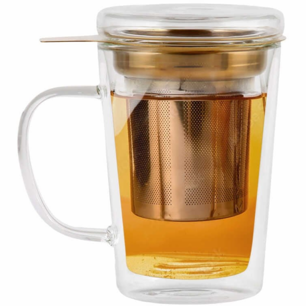 Vialli&nbsp;Design&nbsp;-&nbsp;Amo&nbsp;dvoustěnná&nbsp;sklenice&nbsp;s&nbsp;ocelovým&nbsp;nálevn...