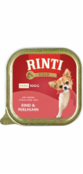 Rinti Gold Mini mokré krmivo pro psy, hovězí a perlička, 100 g