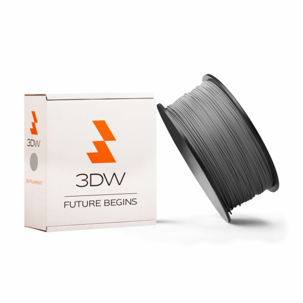 3DW&nbsp;-&nbsp;PLA&nbsp;filament&nbsp;1,75mm&nbsp;stříbrná,&nbsp;0,5kg,tisk&nbsp;190-210°C